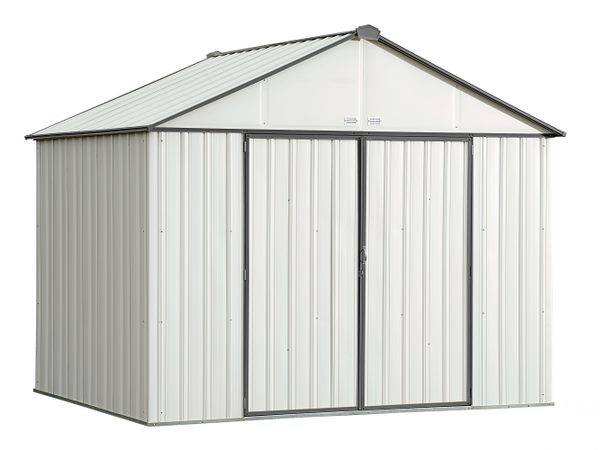 10x8 EZEE Shed in Cream with Charcoal Trim