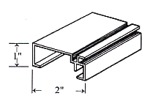 H121 - Horizontal supports (top, bottom and mullion)