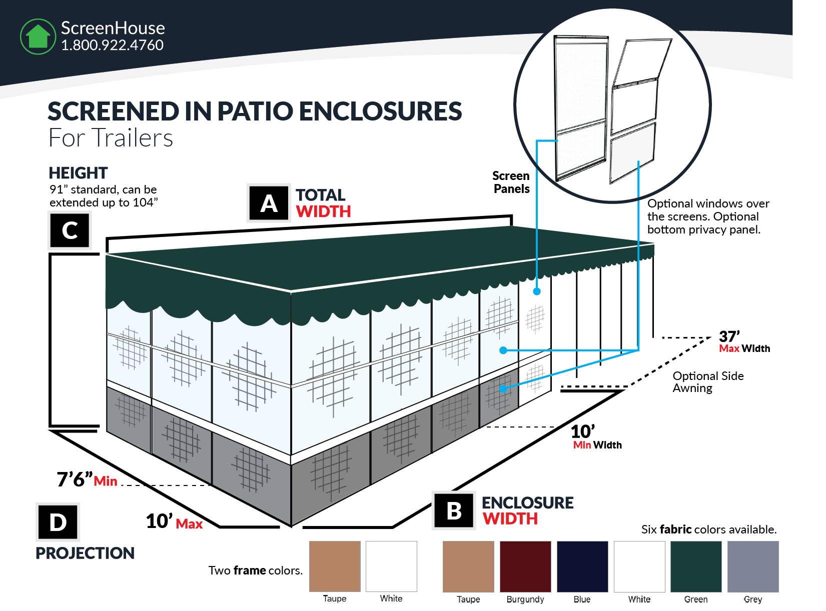 Guide for configuring the Soft Top Screen Rooms