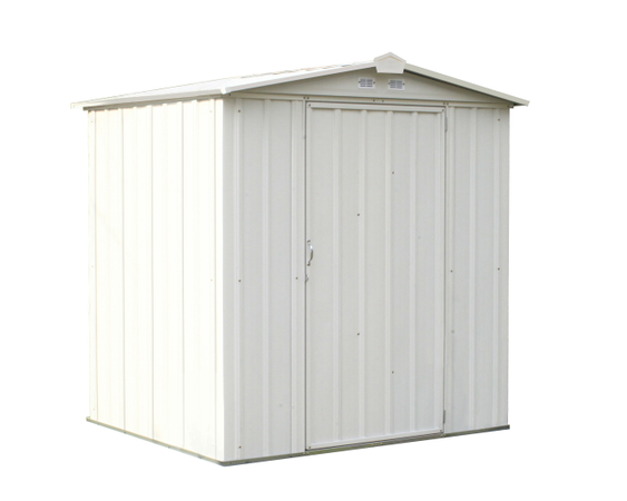 6x5 EZEE Shed in Charcoal with Cream Trim