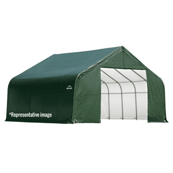 12x20x8 Peak Shelter Green Colour