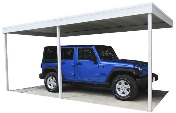 Arrow Wall Attached Steel Carport