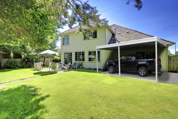 Attached Steel Carport