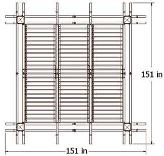 Avalon Pergola Top View