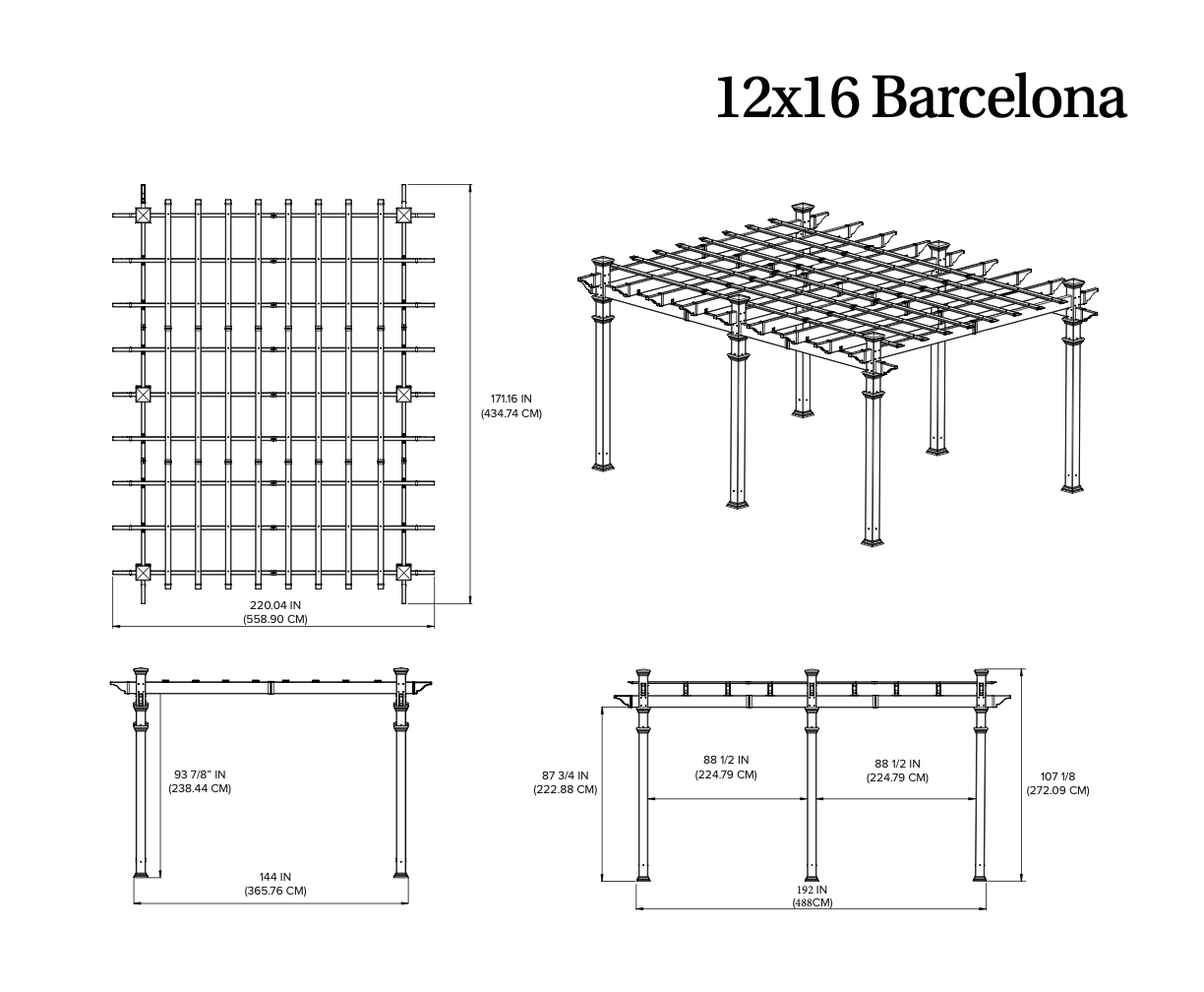 Alove Pergola Specifications