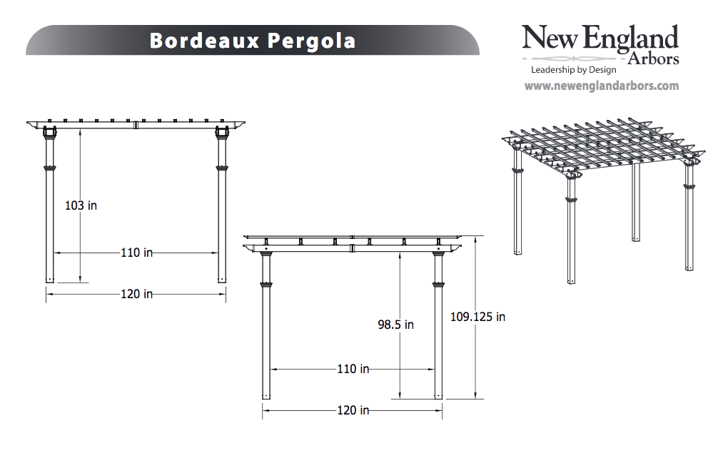 Alove Pergola Specifications