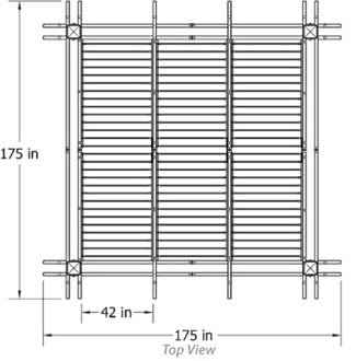 Camelot Pergola Top View