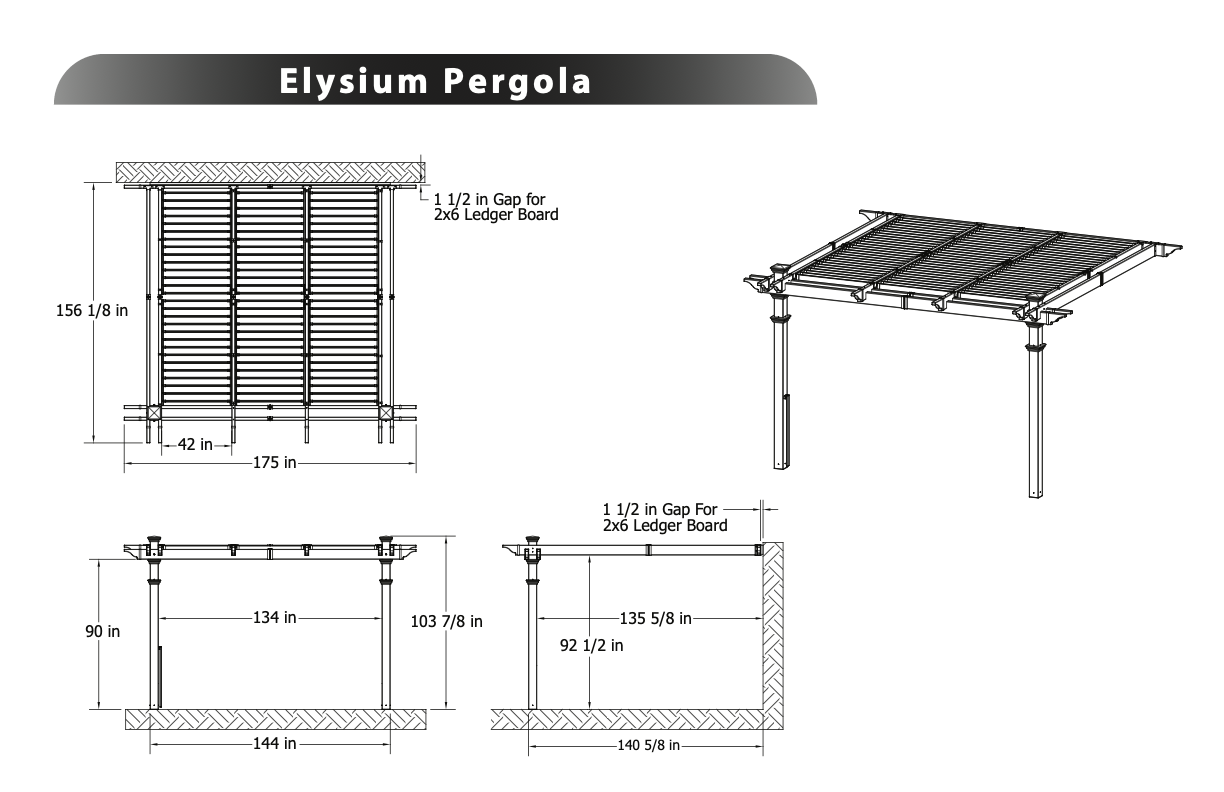 Alove Pergola Specifications