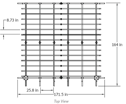 Freemont Pergola Top View