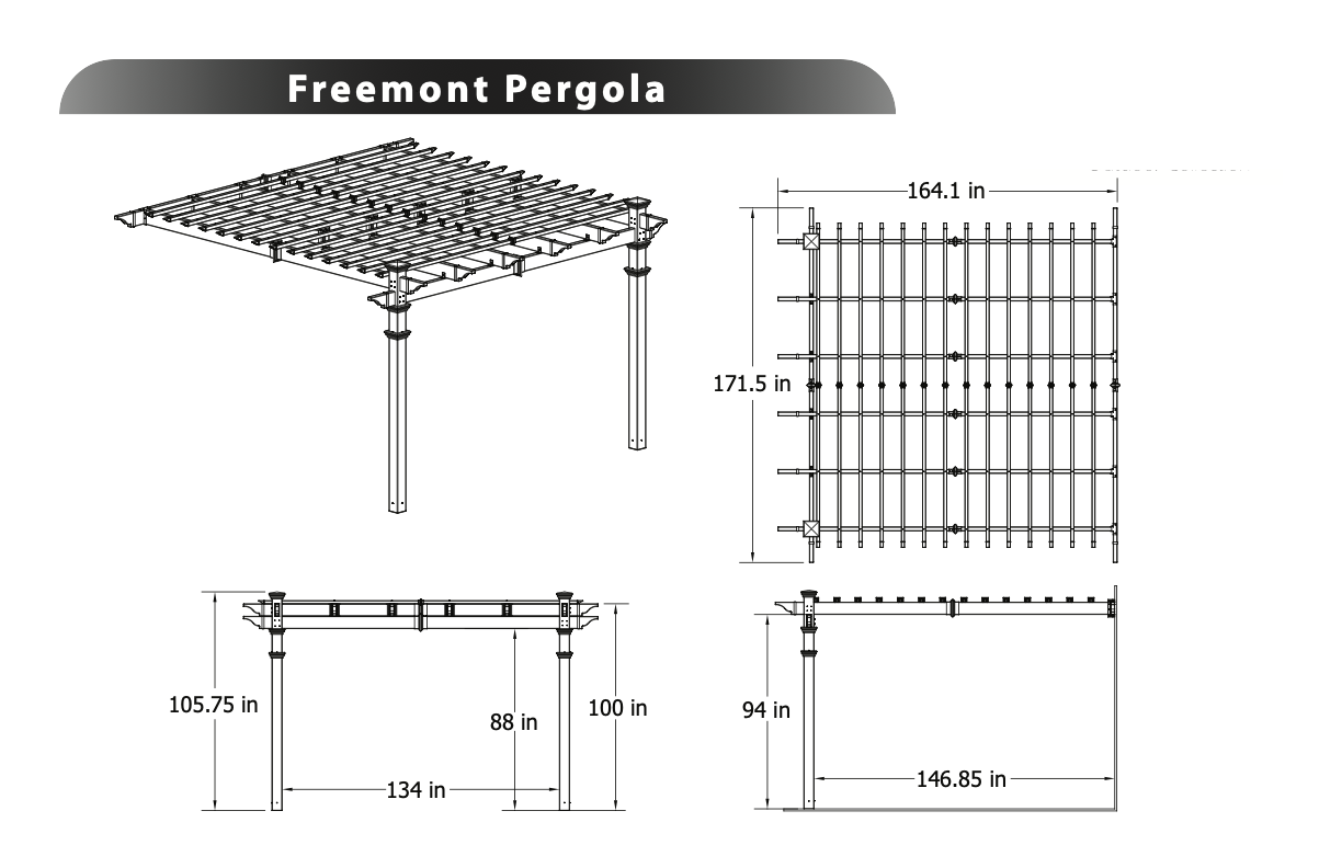 Alove Pergola Specifications