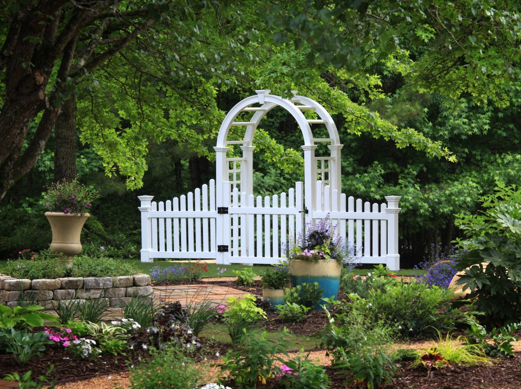 Cottage Picket Wings installed on the Nantucket Arbor