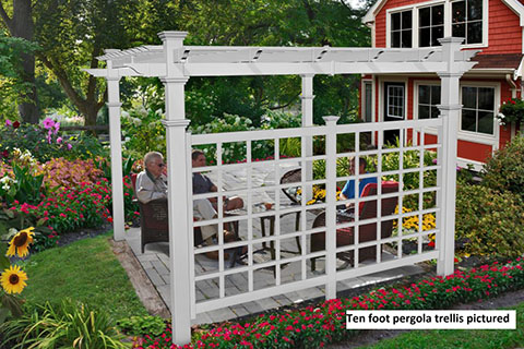 Pergola Privacy Trellis