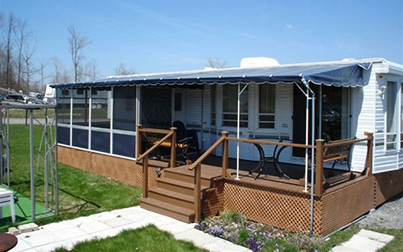 Wall Mounted, Three Sided Patio Enclosure