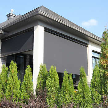 Solar Shade Screens And Outdoor, Outdoor Deck Blinds Canada