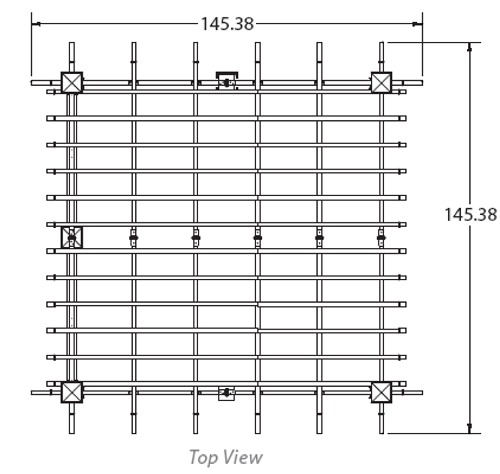 Venetian Pergola Top View