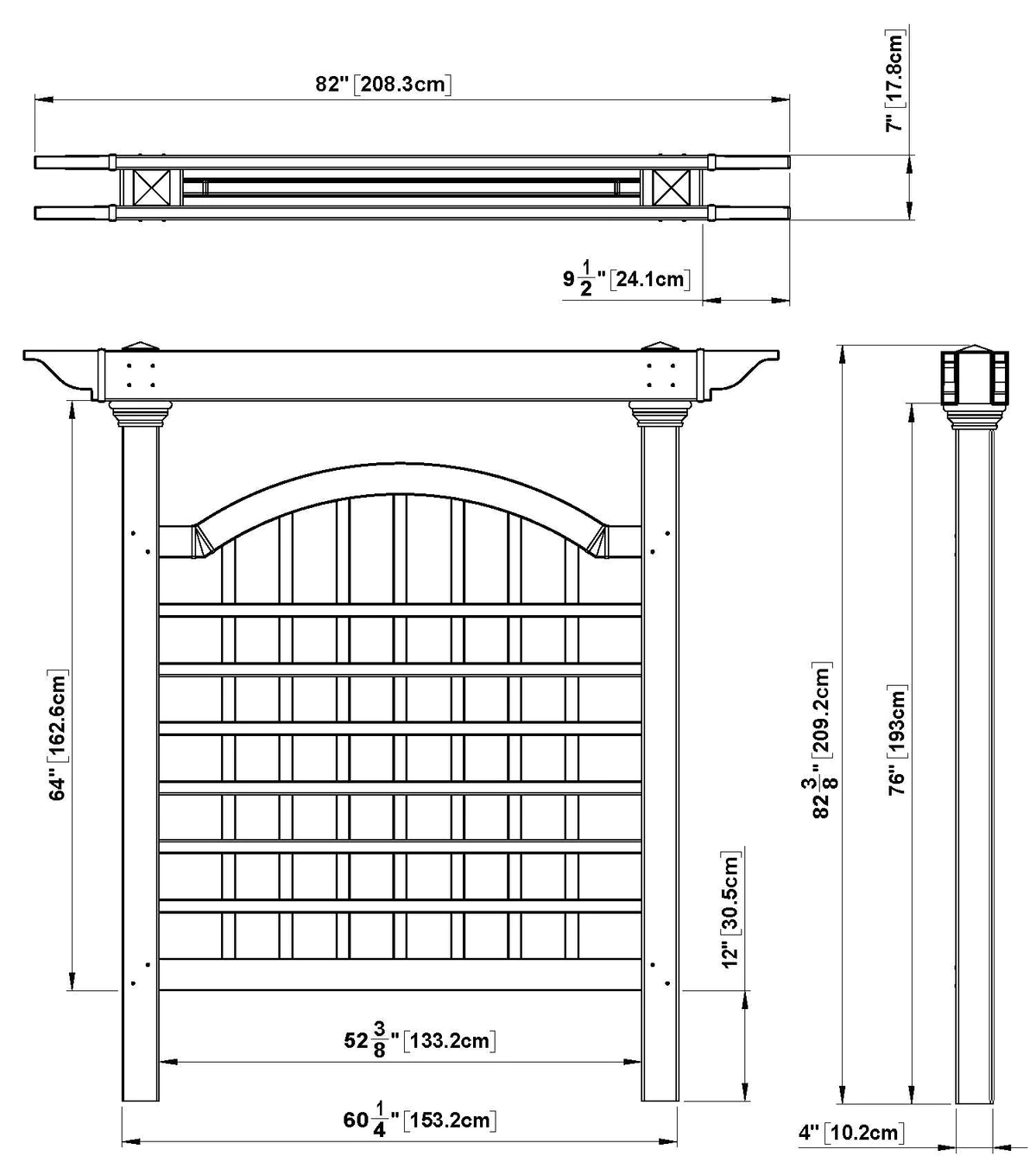 Manchester Privacy Trellis Specs